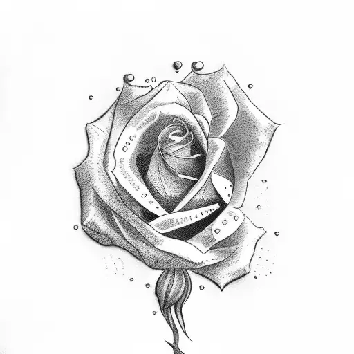diet coke with roses tattoo design idea