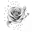 diet coke with roses tattoo design idea