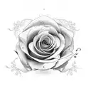 diet coke with roses tattoo design idea
