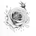 diet coke with roses tattoo design idea