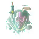 cyberpunk fantasy filler tattoo design idea