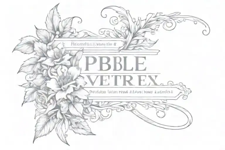 bible verse 1 Peter 5:7 tattoo design idea