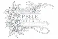 bible verse 1 Peter 5:7 tattoo design idea