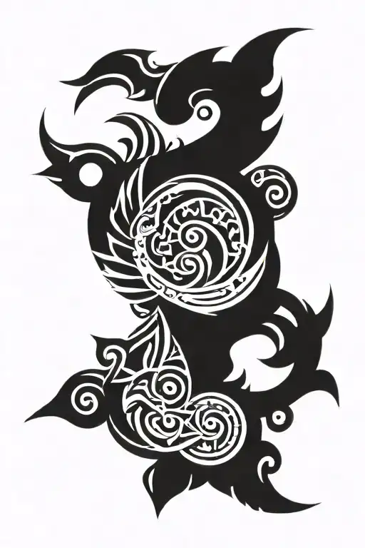 saxon art tattoo design idea