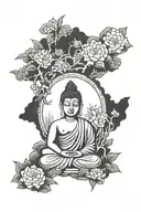 Buddha, Vietnam, temple tattoo design idea
