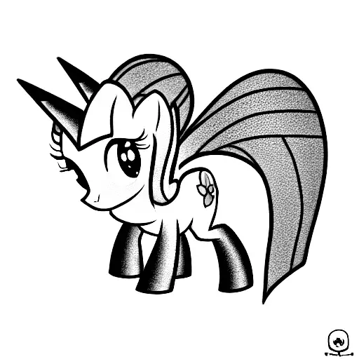 Fluttershy, my little pony  tattoo design idea