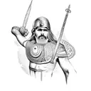 greek warrior tattoo design idea