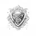 arsenal logo tattoo design idea