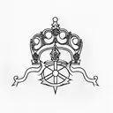 Queen's Crown tattoo design idea
