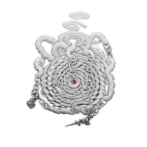 kurapika chains  tattoo design idea