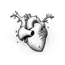 Crying Heart tattoo design idea