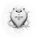 Crying Heart tattoo design idea