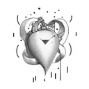 Crying Heart tattoo design idea