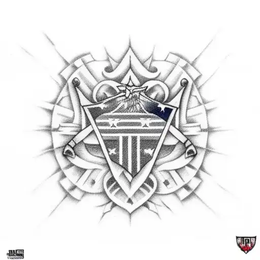 3 percenter, american flag , ar15 ,cross tattoo design idea