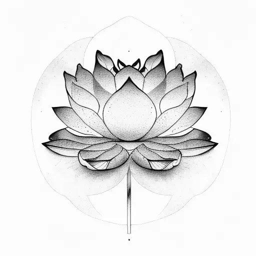 a lotus cookie tattoo design idea