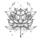 a lotus cookie tattoo design idea