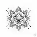 a lotus cookie tattoo design idea