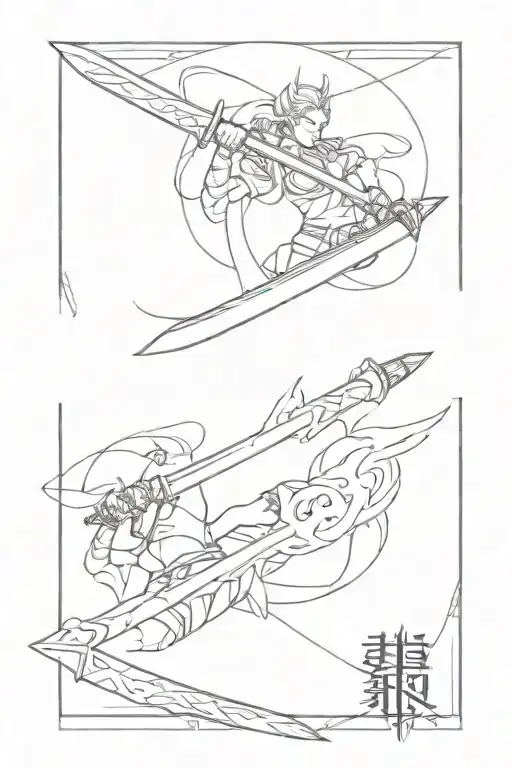 Demon Slayer Blade tattoo design idea