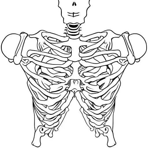 skeleton torso with one arm holding a petrol pump tattoo design idea