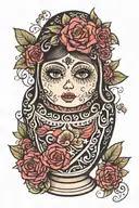 Russian nesting doll tattoo design idea