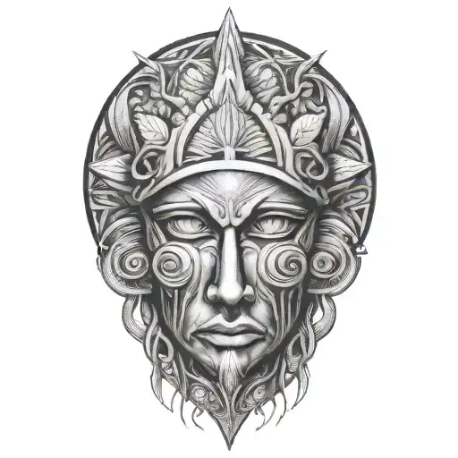 pineal gland tattoo design idea