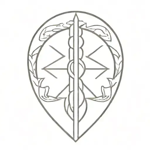 pineal caduceus staff symbol tattoo tattoo design idea