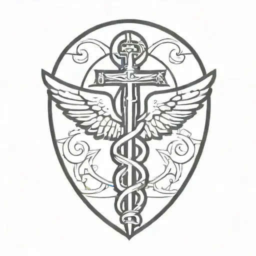 caduceus tattoo design idea