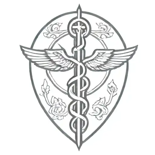 caduceus tattoo design idea
