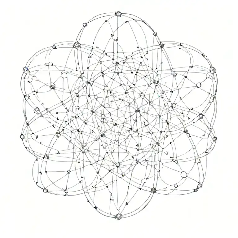 neural network connections intertwined throughout meditate dna tattoo design idea