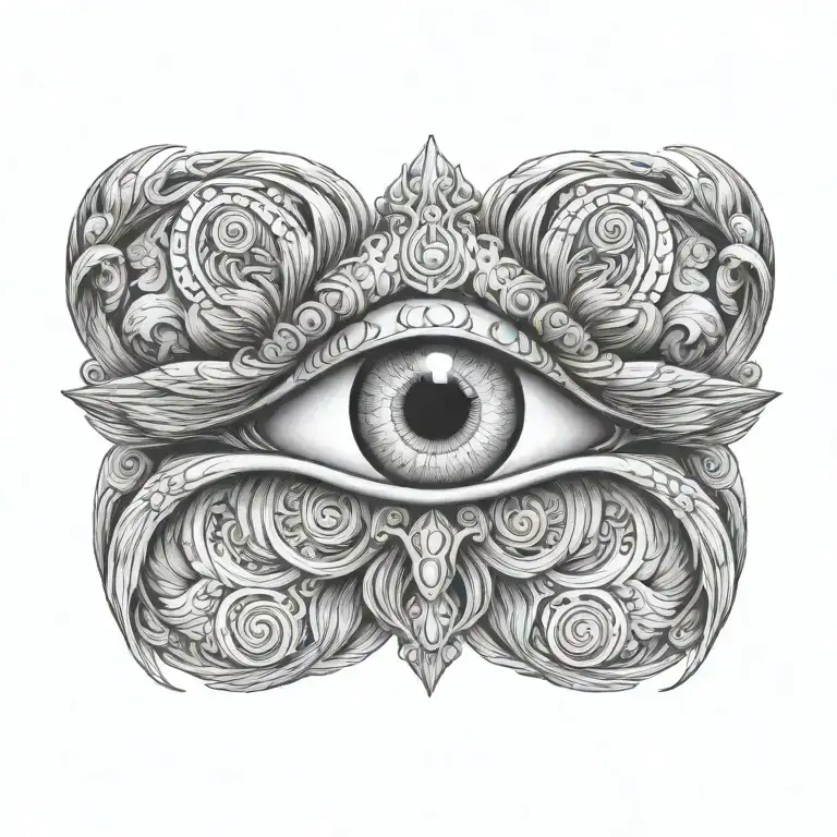 pineal gland tattoo design idea