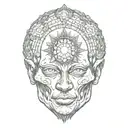 pineal gland tattoo design idea