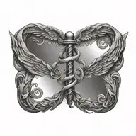 caduceus tattoo design idea
