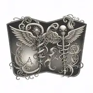 caduceus tattoo design idea