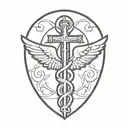 caduceus tattoo design idea