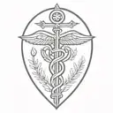 caduceus tattoo design idea