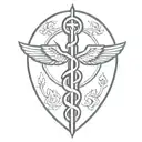 caduceus tattoo design idea