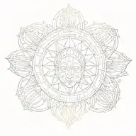 meditate pineal tattoo design idea