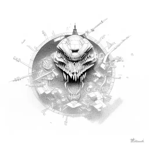 risks tattoo design idea