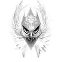 hawk  tattoo design idea