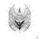 hawk  tattoo design idea