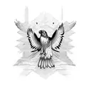 hawk  tattoo design idea