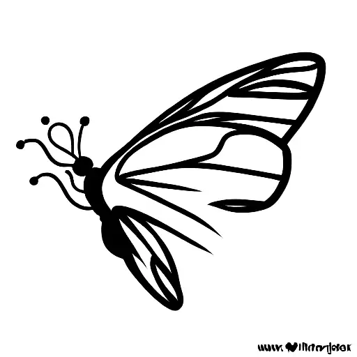 colombian butterfly  tattoo design idea