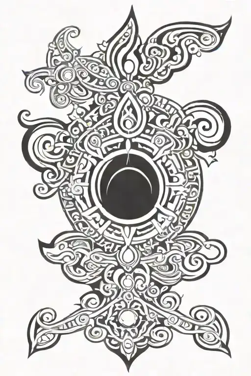 Vishnu Shiv tattoo design idea