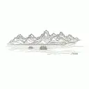 grand teton national park tattoo design idea