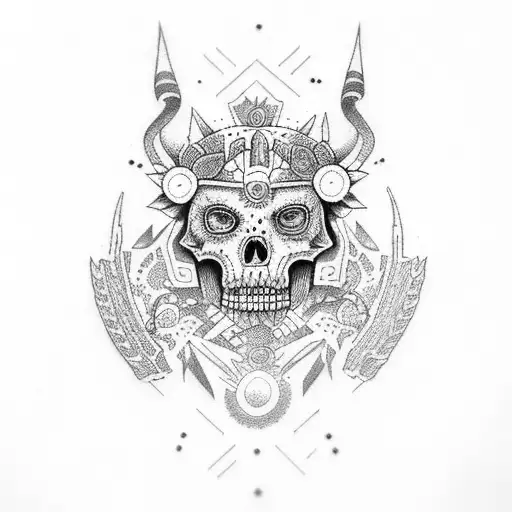 Huitzilopochtli  tattoo design idea