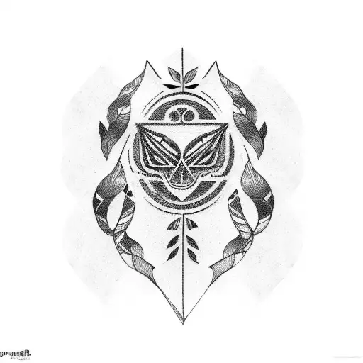 mural maya tattoo design idea