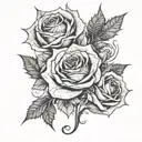 a court of thorns and roses tattoo design idea
