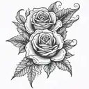a court of thorns and roses tattoo design idea