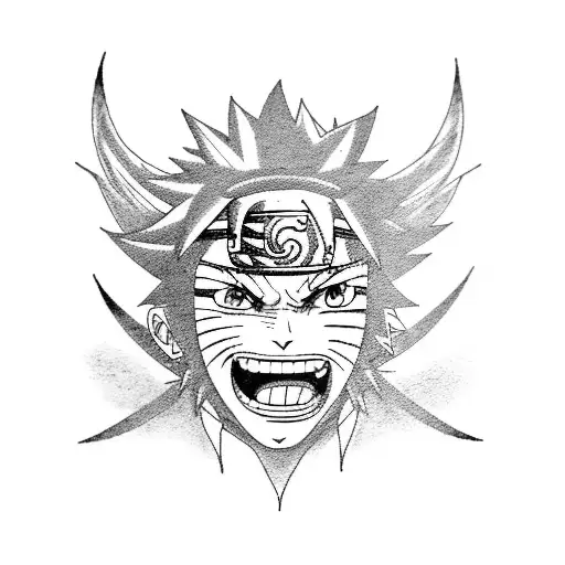 Naruto e soul eater tattoo design idea