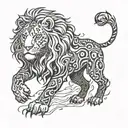 leo tattoo design idea